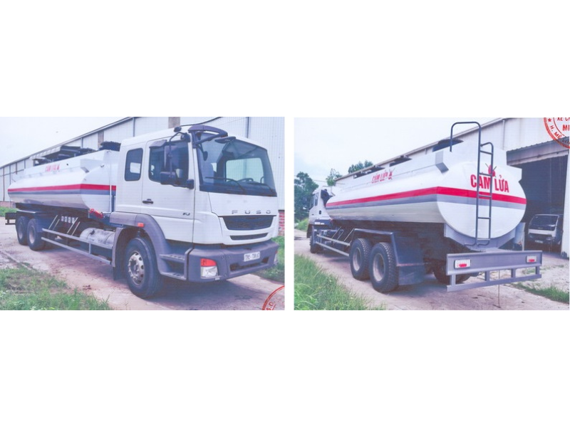 Xe tải Fuso Fj chở xăng dầu